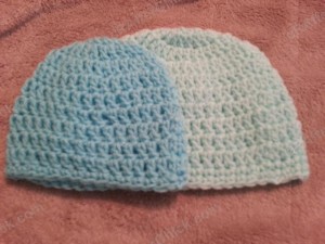 Easy Peasy Free Double Crochet Toddler Age 1 to 3 Beanie Pattern