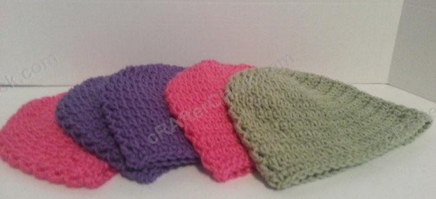 Easy Peasy Pre-Teen / Teen / Women Free Double Crochet Beanie Pattern Easy Peasy Pre-Teen / Teen / Women Free Double Crochet Beanie Pattern