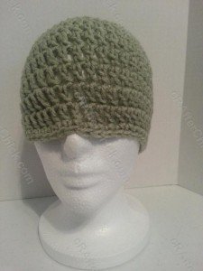 Easy Peasy Teen / Women Free Double Crochet Beanie Pattern - free crochet pattern for hat display 2