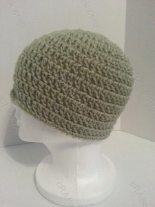 free double crochet beanie hat pattern