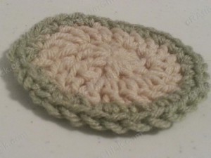 Coaster with Contrast Trim Crochet Pattern Alternate View