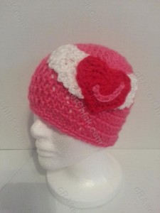 Jordan's Pink Angels Beanie Hat Crochet Pattern