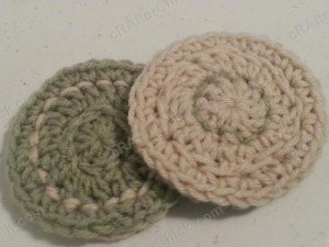 Reversible Coaster Crochet Pattern Down shot