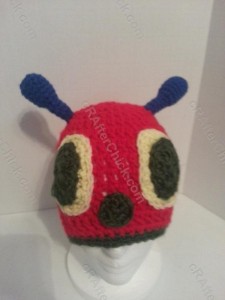The Very Hungry Caterpillar Beanie Hat Crochet Pattern for Story Reading Time Alternate View