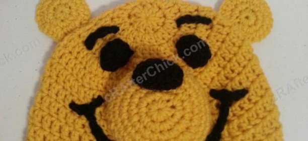Winnie the Pooh Bear Beanie Hat Crochet Pattern Winnie the Pooh Bear Beanie Hat Crochet Pattern