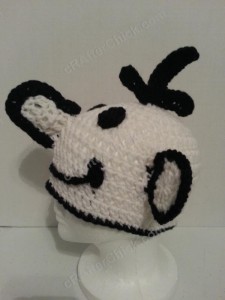 Diary of a Wimpy Kid Greg Beanie Hat Crochet Pattern Left Profile view