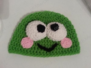 Keroppi the Frog Beanie Hat Crochet Pattern