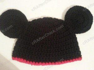 Mickey Mouse Oversized Ears Beanie Hat Crochet Pattern