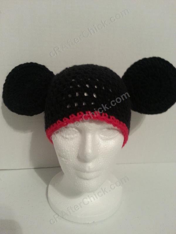 Bear Hat Pattern Knit Animal Hat Bonnet Femme Mickey Mouse Hat Bear Beanie  Mickey Ears Womens Hat Disney Ears Beanie Knitting Pattern Beanie With Ears