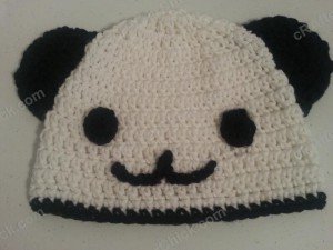 Pankun the Panda Character Beanie Hat Crochet Pattern