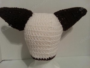 Skippyjon Jones Book Character Beanie Hat Crochet Pattern Rear View