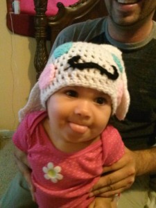 Cinnamoroll the White Puppy Character Beanie Hat Crochet Pattern toddler hat
