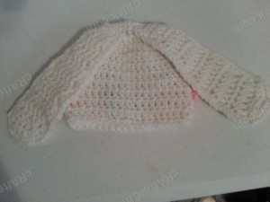 Cinnamoroll the White Puppy Character Beanie Hat Crochet Pattern Rear View