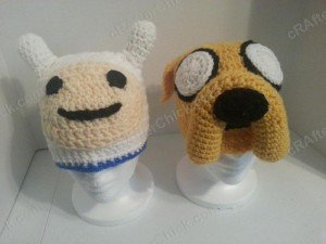 Adventure Time's Finn and Jake Character Hats Crochet Pattern