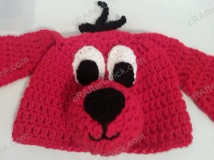 Clifford the Red Dog Children’s Book Character Hat Crochet Pattern (4)