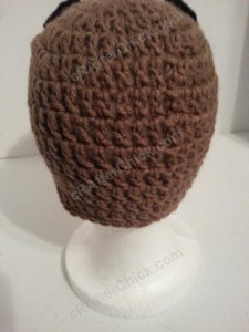 Domo Kun Beanie Hat Crochet Pattern Rear View