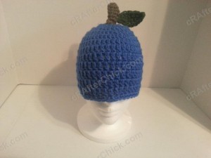 Jenna's Easy Blue Apple Beanie Hat Crochet Pattern (2)