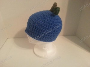Jenna's Easy Blue Apple Beanie Hat Crochet Pattern (4)