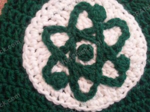 Big Bang Theory Show Atom Logo Inspired Beanie Hat Crochet Pattern