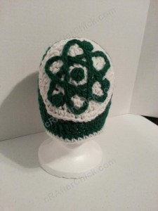 Big Bang Theory Show Atom Logo Inspired Beanie Hat Crochet Pattern (5)