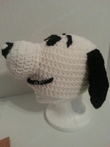 Charlie Brown's Snoopy the Dog Character Hat Crochet Pattern (15)