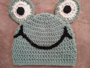 Cute and Easy Frog Beanie Hat Crochet Pattern (2)