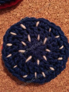 Reversible Coasters with Contrast Stitching Crochet Pattern (7)