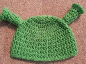 Shrek Ear Costume Beanie Hat Crochet Pattern