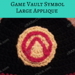 Borderlands Video Game Vault Symbol Large Applique Crochet Pattern