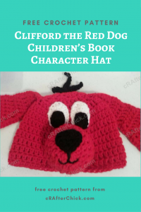 Clifford the Red Dog Children’s Book Character Hat Free Crochet Pattern
