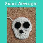 Easy Unisex Skull Applique Crochet Pattern