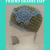 Gavin’s Dinosaur Friend Beanie Hat Free Crochet Pattern