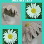 One Giant Daisy Beanie Hat Crochet Pattern