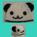 Pankun the Panda Character Beanie Hat Crochet Pattern
