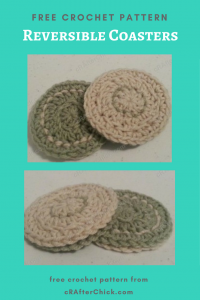 Reversible Coasters Free Crochet Pattern