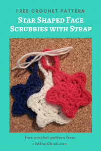 Star Shaped Face Scrubbies with Strap Free Crochet Pattern