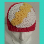 The Flash Superhero Beanie Hat Crochet Pattern