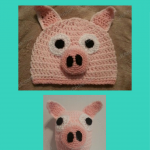 Three Little Pigs Beanie Hat Crochet Pattern for Storytelling
