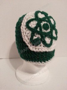 Big Bang Theory Show Atom Logo Inspired Beanie Hat Crochet Pattern (8)