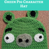 Angry Birds’ Minion Green Pig Character Hat Free Crochet Pattern long image