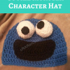 Cookie Monster Character Hat Free Crochet Pattern