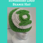 Green Lantern Superhero Logo Beanie Hat Crochet Pattern