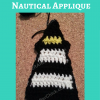 Large Lighthouse Nautical Applique Free Crochet Pattern