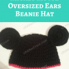 Mickey Mouse Oversized Ears Beanie Hat Free Crochet Pattern