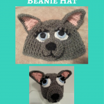 Mother Wolf Beanie Hat Crochet Pattern