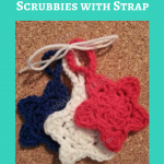 Star Shaped Face Scrubbies with Strap Crochet Pattern