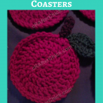 Teacher Apple Coasters Crochet Pattern